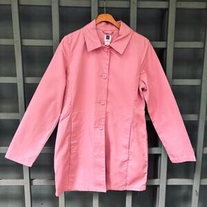 Vintage GAP Pink Lightweight Mac Car Coat Medium